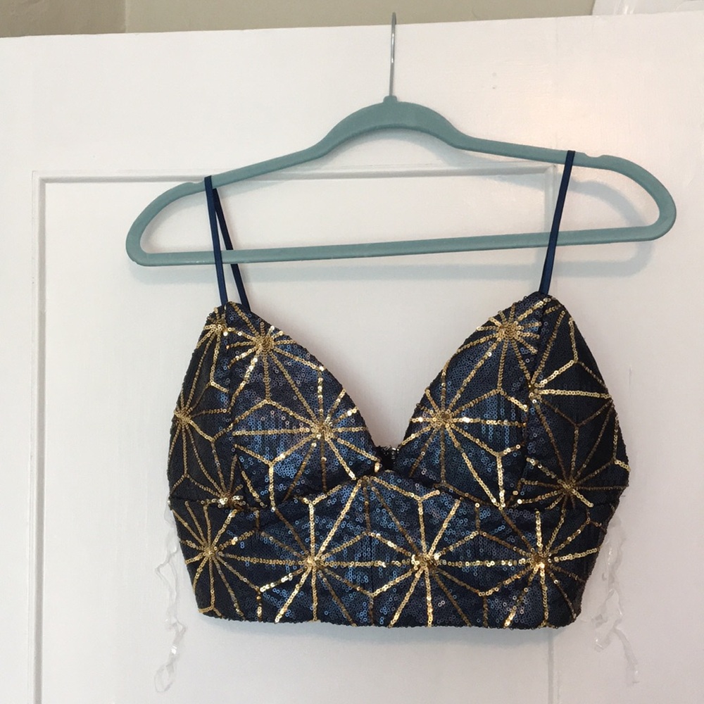 Sequin Crop